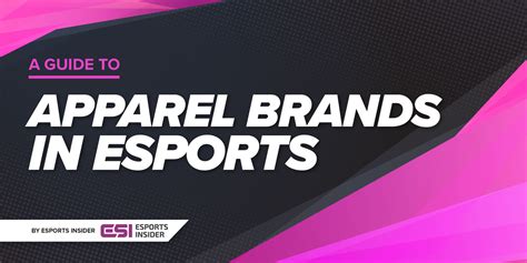 A guide to: Apparel brands in esports .